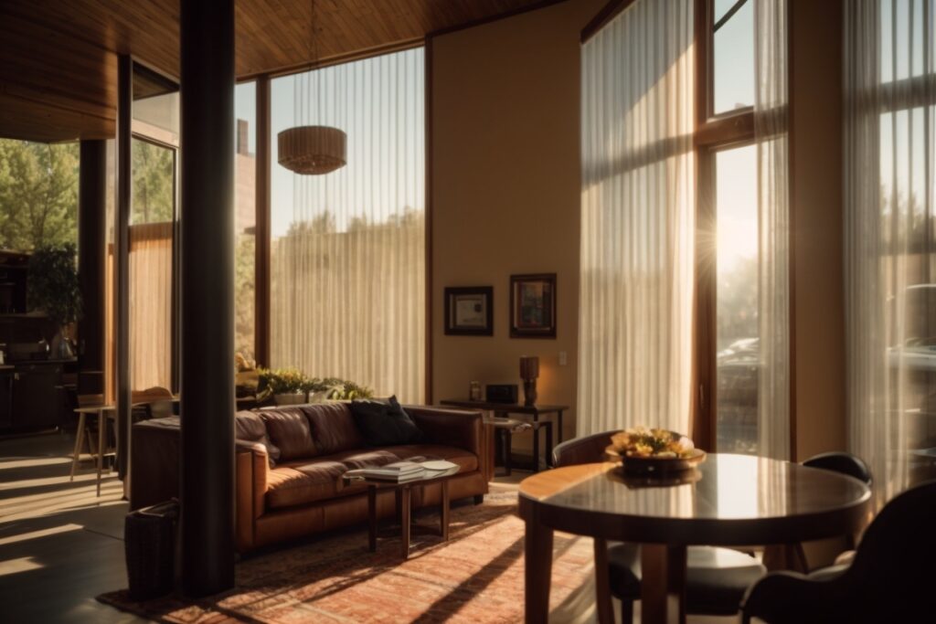 Denver home with window film protecting against intense sunlight
