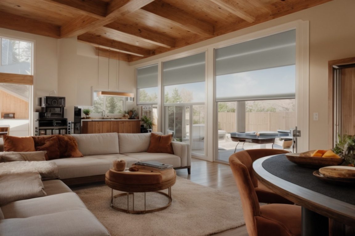 Denver home interior with opaque frosted privacy window film