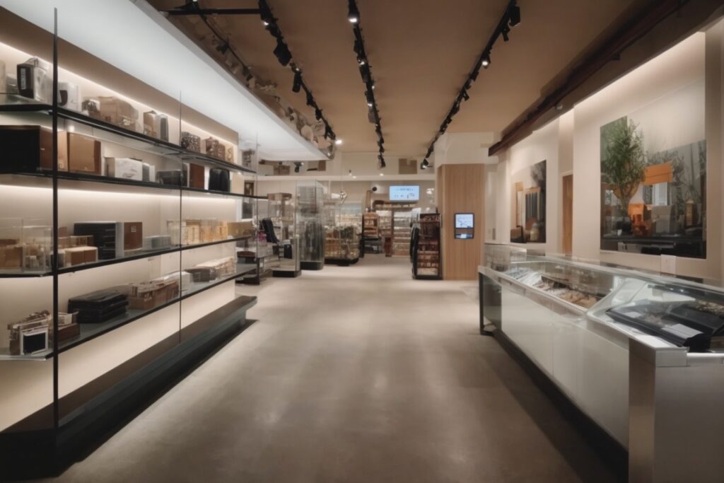 Denver retail store interior featuring energy-efficient window films